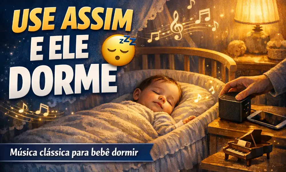 Como usar música clássica para bebê dormir na prática hoje à noite