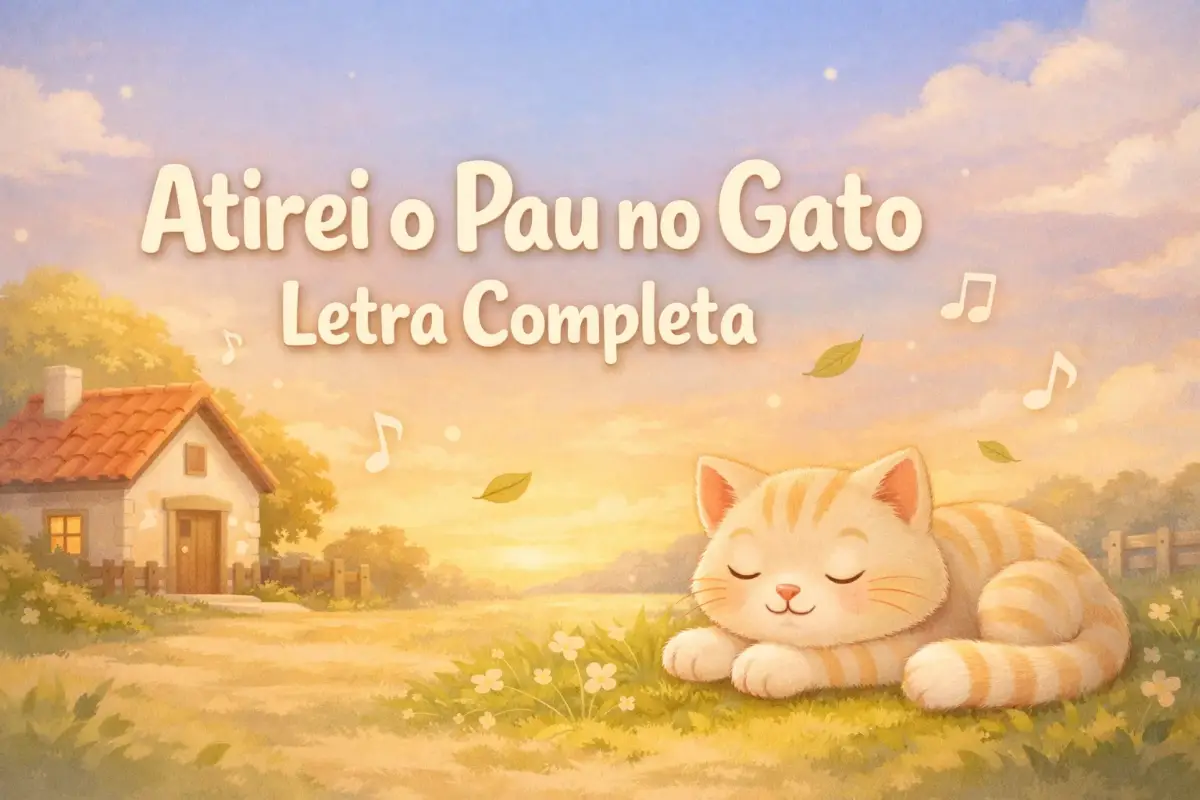 Atirei o Pau no Gato Letra Completa da Música