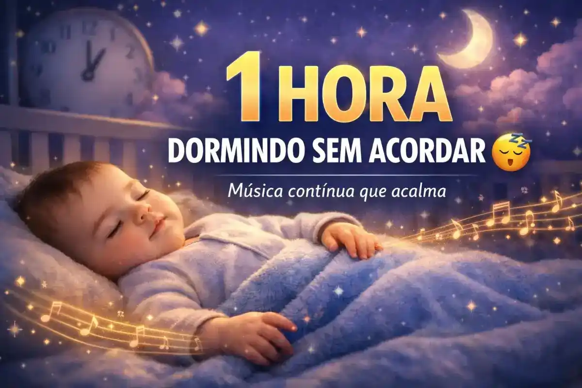 Música para bebê dormir 1 hora: Melodia prolongada que ajuda a evitar despertares